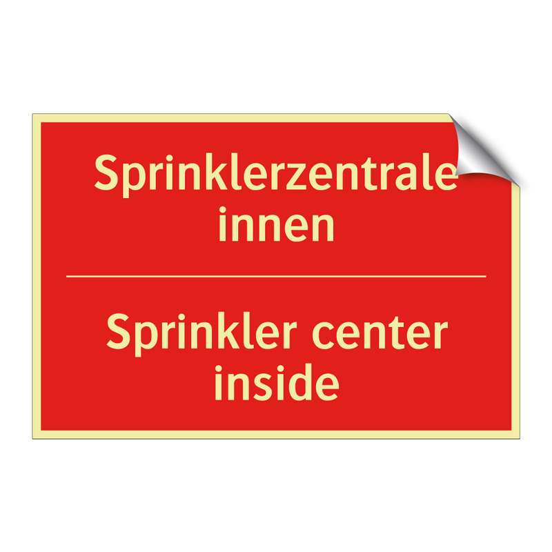 Sprinklerzentrale innen - Sprinkler center inside