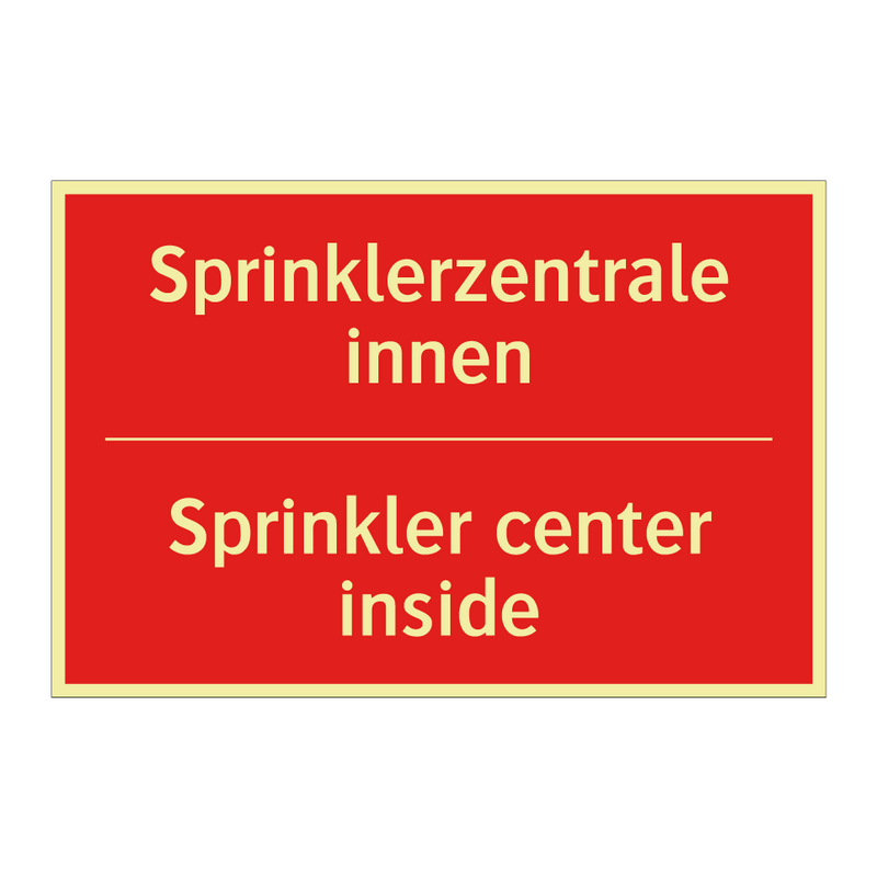 Sprinklerzentrale innen - Sprinkler center inside