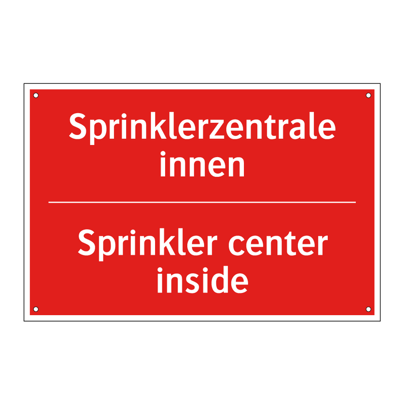 Sprinklerzentrale innen - Sprinkler center inside