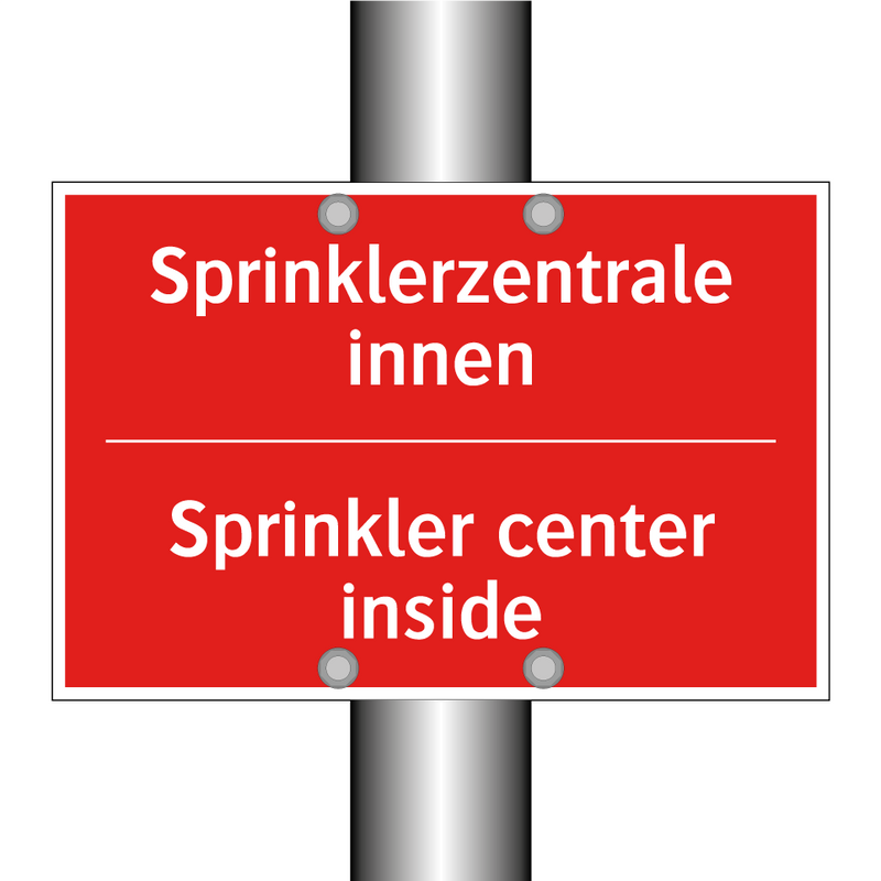 Sprinklerzentrale innen - Sprinkler center inside