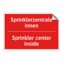 Sprinklerzentrale innen - Sprinkler center inside