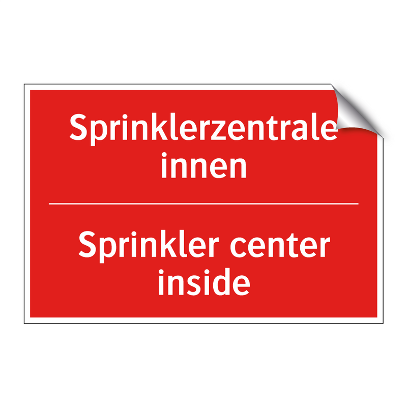 Sprinklerzentrale innen - Sprinkler center inside