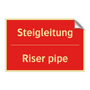 Steigleitung - Riser pipe