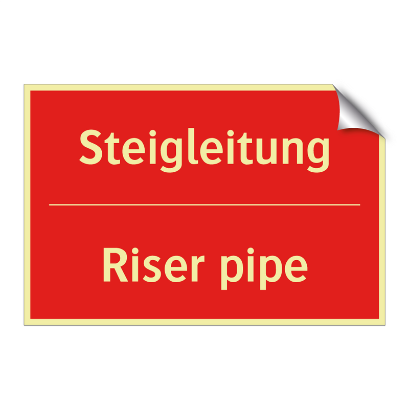 Steigleitung - Riser pipe