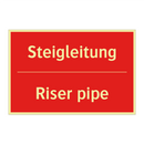 Steigleitung - Riser pipe