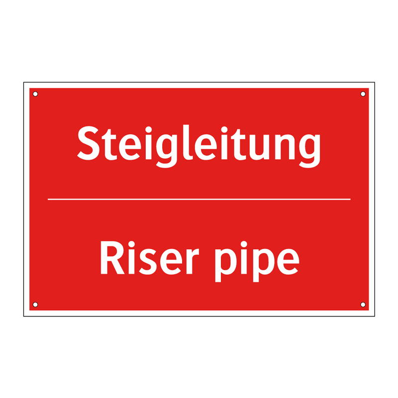 Steigleitung - Riser pipe