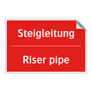 Steigleitung - Riser pipe