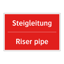 Steigleitung - Riser pipe