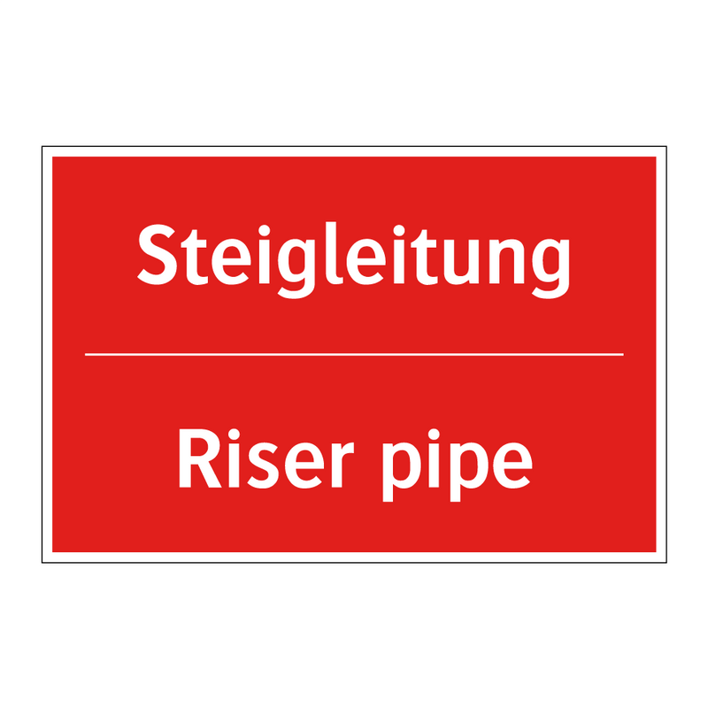 Steigleitung - Riser pipe