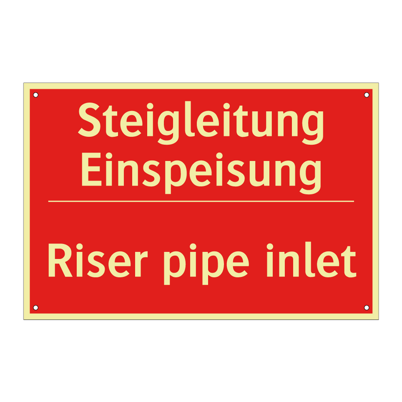 Steigleitung Einspeisung - Riser pipe inlet