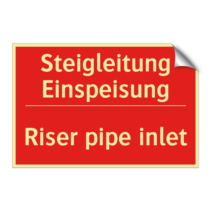 Steigleitung Einspeisung - Riser pipe inlet