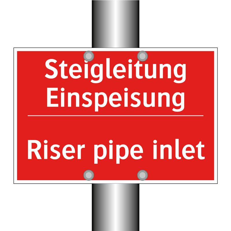 Steigleitung Einspeisung - Riser pipe inlet
