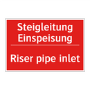 Steigleitung Einspeisung - Riser pipe inlet