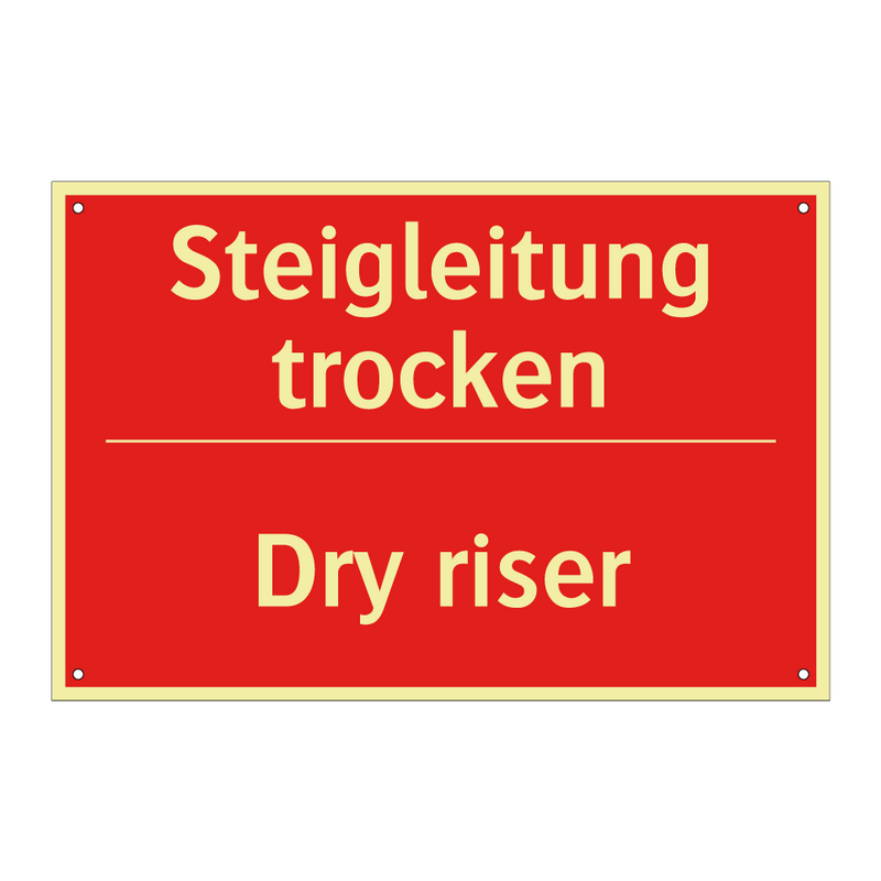 Steigleitung trocken - Dry riser