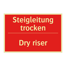 Steigleitung trocken - Dry riser