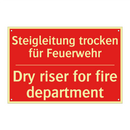 Steigleitung trocken für Feuerwehr/.../ - Dry riser for fire department