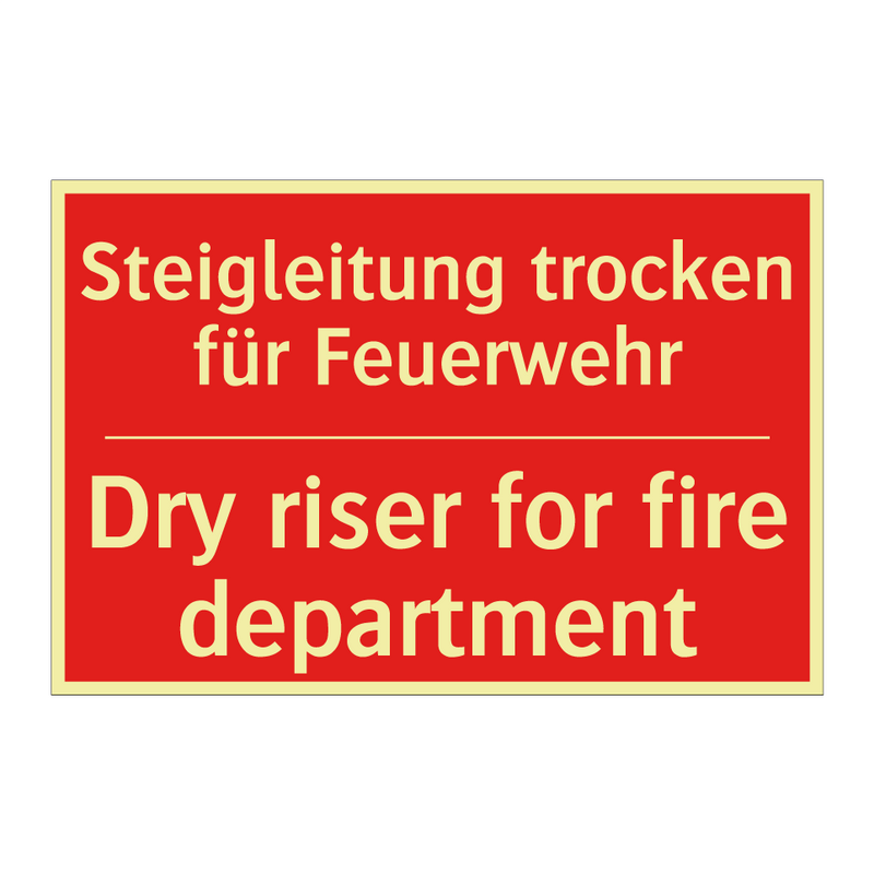 Steigleitung trocken für Feuerwehr/.../ - Dry riser for fire department