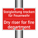 Steigleitung trocken für Feuerwehr/.../ - Dry riser for fire department