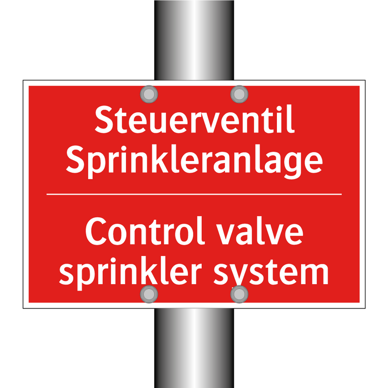 Steuerventil Sprinkleranlage - Control valve sprinkler system
