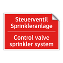 Steuerventil Sprinkleranlage - Control valve sprinkler system