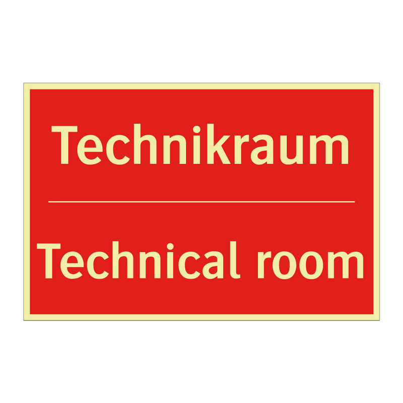 Technikraum - Technical room