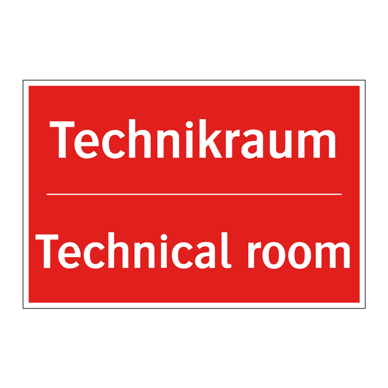 Technikraum - Technical room
