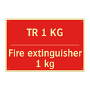 TR 1 KG - Fire extinguisher 1 kg