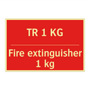 TR 1 KG - Fire extinguisher 1 kg