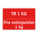 TR 1 KG - Fire extinguisher 1 kg