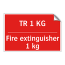 TR 1 KG - Fire extinguisher 1 kg
