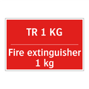 TR 1 KG - Fire extinguisher 1 kg