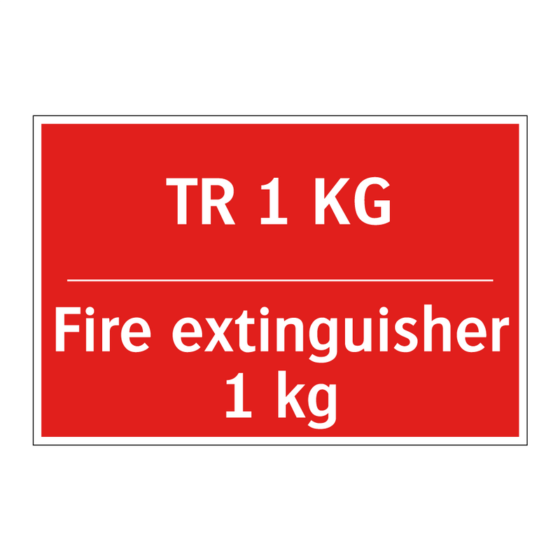 TR 1 KG - Fire extinguisher 1 kg