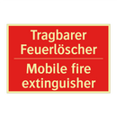Tragbarer Feuerlöscher - Mobile fire extinguisher