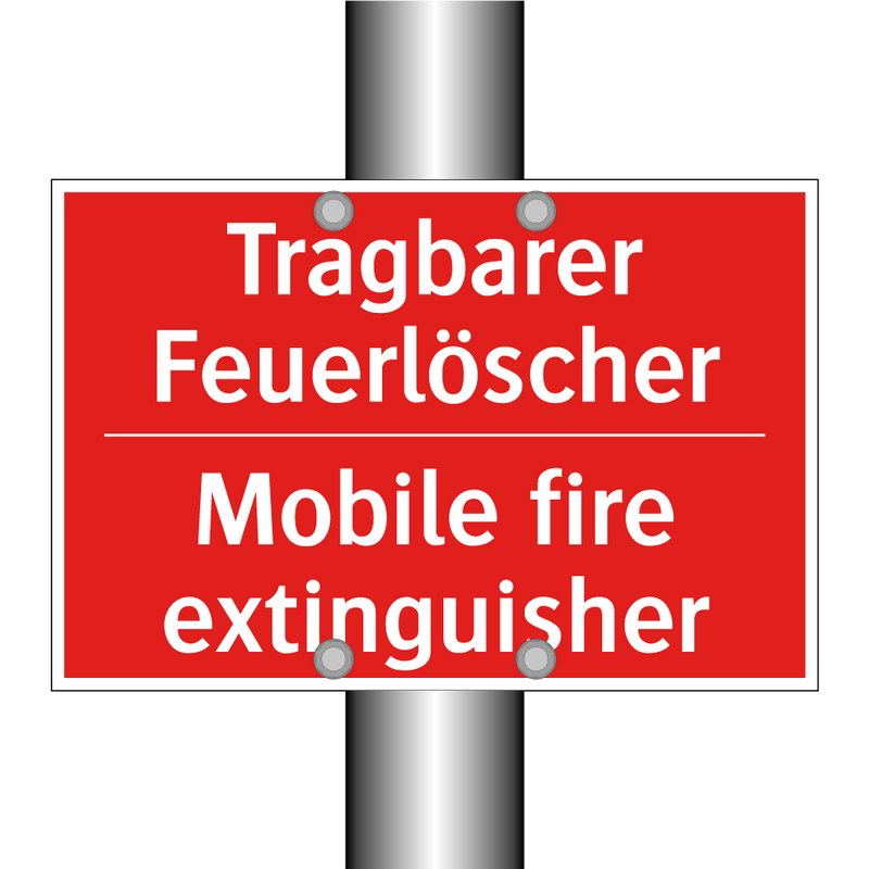 Tragbarer Feuerlöscher - Mobile fire extinguisher