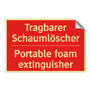 Tragbarer Schaumlöscher - Portable foam extinguisher