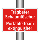 Tragbarer Schaumlöscher - Portable foam extinguisher