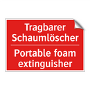 Tragbarer Schaumlöscher - Portable foam extinguisher
