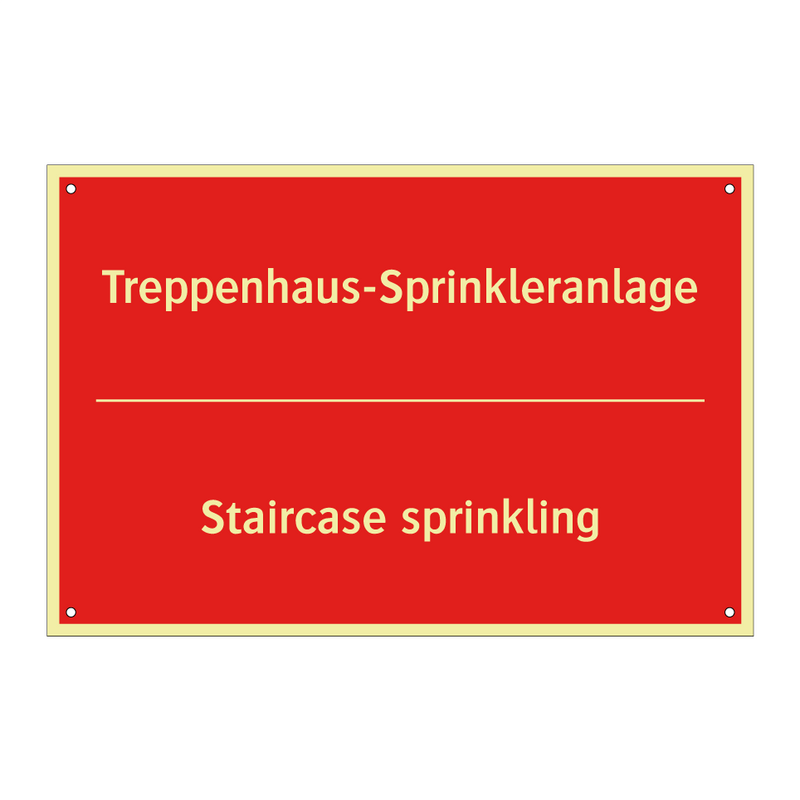 Treppenhaus-Sprinkleranlage - Staircase sprinkling