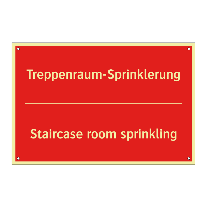 Treppenraum-Sprinklerung - Staircase room sprinkling