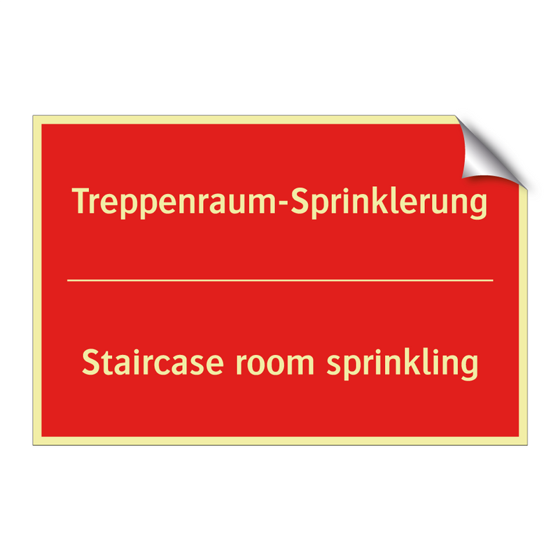 Treppenraum-Sprinklerung - Staircase room sprinkling