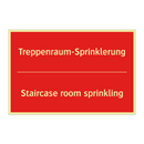 Treppenraum-Sprinklerung - Staircase room sprinkling