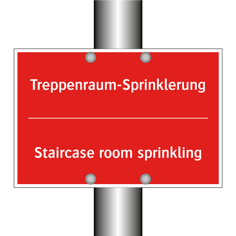 Treppenraum-Sprinklerung - Staircase room sprinkling