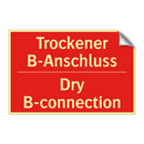 Trockener B-Anschluss - Dry B-connection