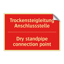 Trockensteigleitung Anschlussstelle/.../ - Dry standpipe connection point