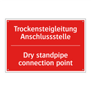 Trockensteigleitung Anschlussstelle/.../ - Dry standpipe connection point