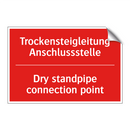 Trockensteigleitung Anschlussstelle/.../ - Dry standpipe connection point