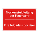 Trockensteigleitung der Feuerwehr/.../ - Fire brigade's dry riser