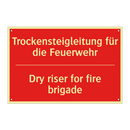 Trockensteigleitung für die Feuerwehr/.../ - Dry riser for fire brigade
