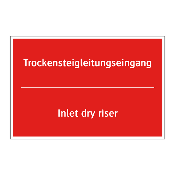 Trockensteigleitungseingang - Inlet dry riser