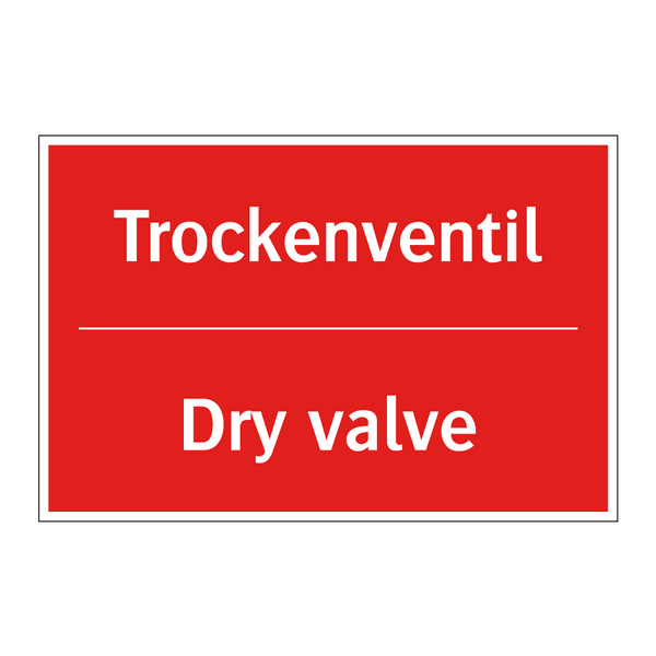 Trockenventil - Dry valve